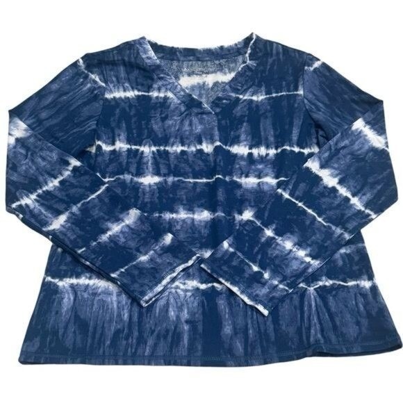 NEW Nautica Blue White Tie Dye Cozy Long Sleeve Jogger Pajama Set Holiday S - Picture 3 of 11